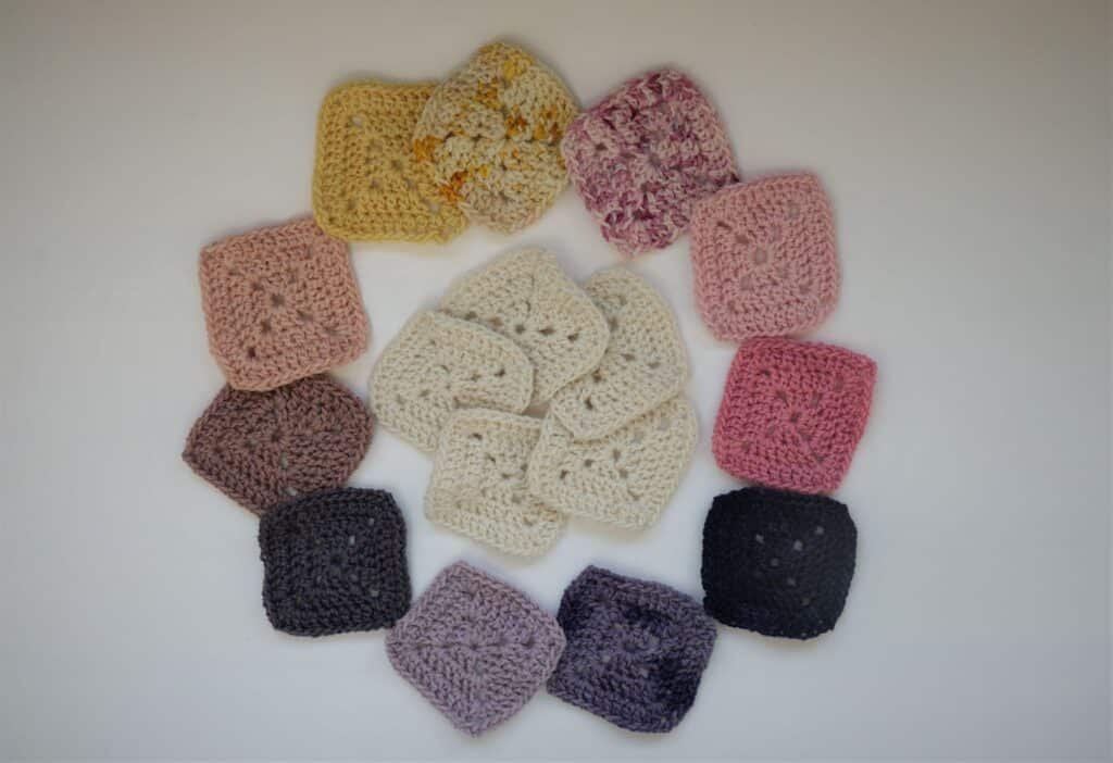 battenberg crochet blanket work in progress