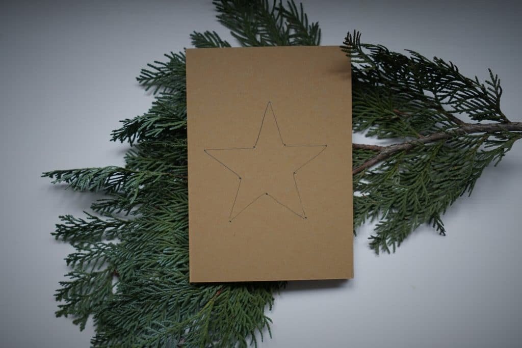 christmas card embroidery pattern