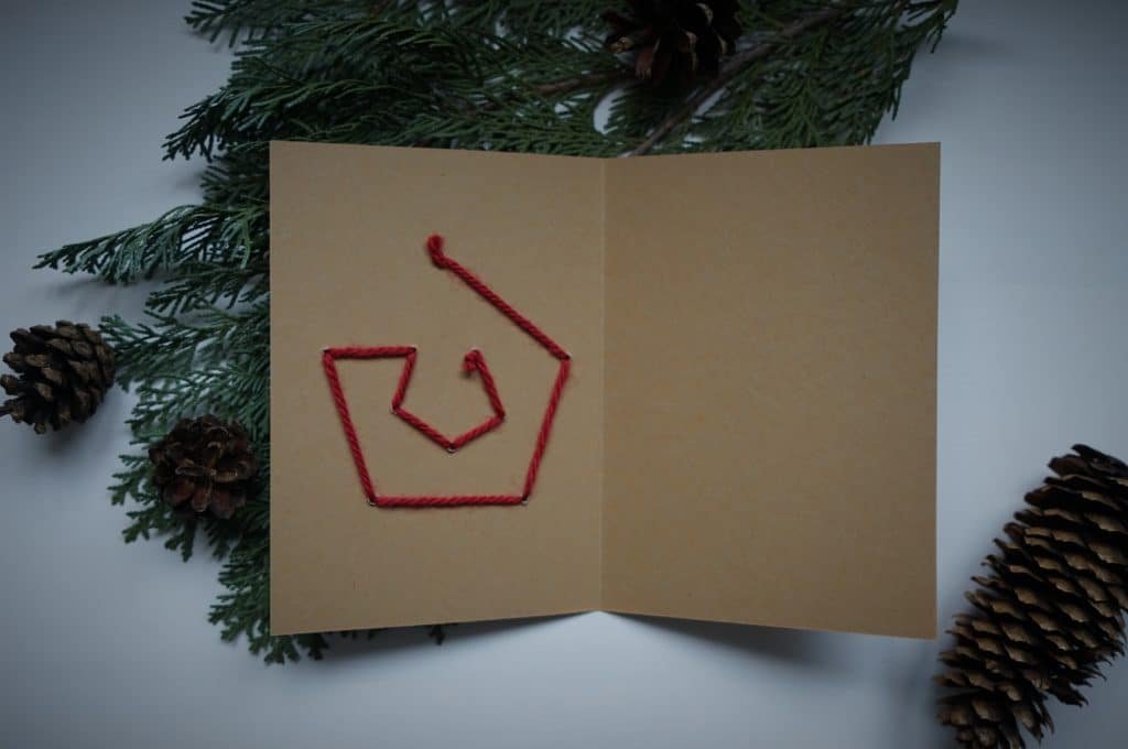 christmas card reverse side