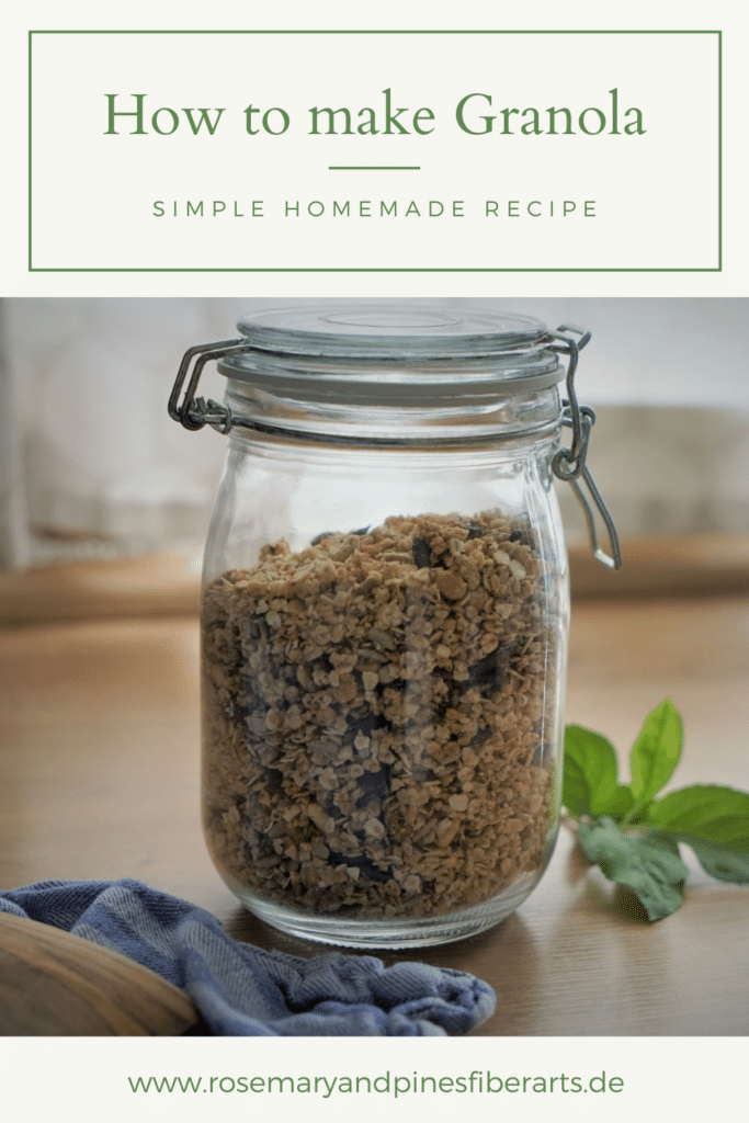 how to make granola pinterest graphic