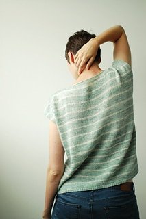 vasa knitting pattern striped summer tee back