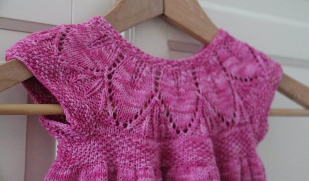 clara dress cotton yarn knitting project