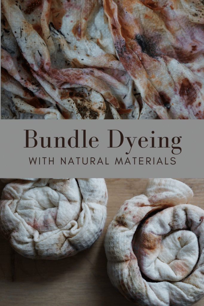 bundle dyeing with natural materials pinterest graphic