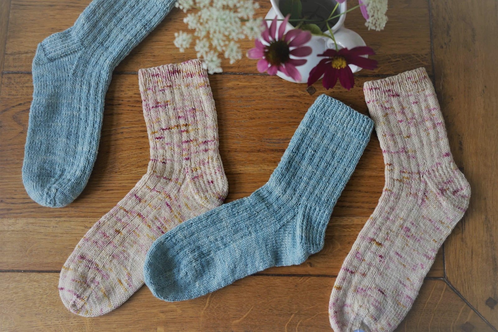 Happiness All Around Socks Knitting Pattern - Rosemary And Pines Fiber Arts